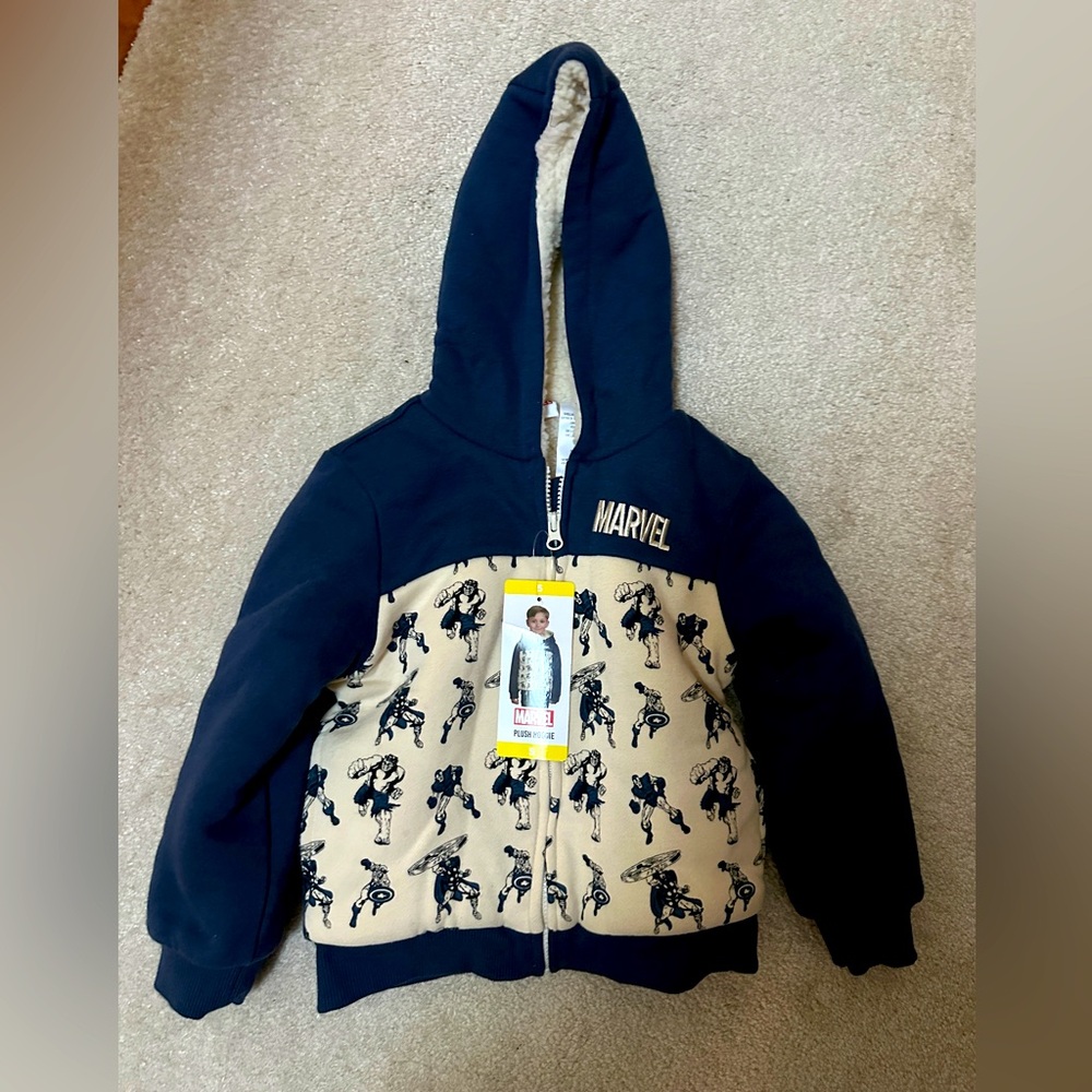 Marvel Boys Plush Hoodie